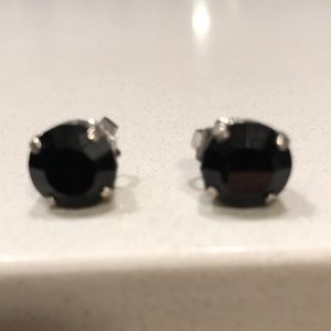 Sorrelli Black with silver stud earrings with original earring backs Authentic